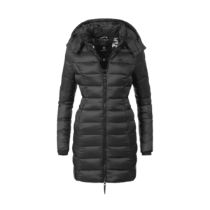 Marikoo ABENDSTERNCHEN Jachetă matlasată pentru femei cu glugă, neagră imagine