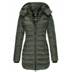 Marikoo ABENDSTERNCHEN Jachetă matlasată pentru femei cu glugă, verde imagine
