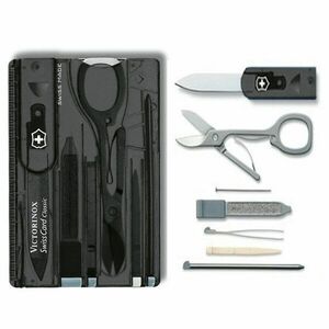 Victorinox SwissCard Card multifuncțional 10în1 negru imagine