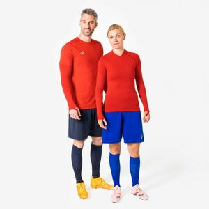 Bluză termică pentru fotbal fără cusături Keepdry Roșu Unisex imagine