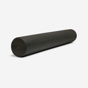 Rolă din spumă Pilates lungime 90 cm diametru 15 cm, Foam roller Negru imagine