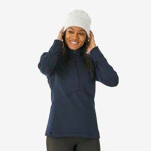 Bluză termică BL TOP 500 Fermoar scurt Bleumarin Damă imagine