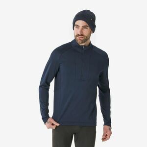 Bluză termică BL TOP 500 fermoar scurt Bleumarin Bărbați imagine