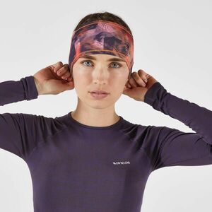 Bentiță de alergare, călduroasă Kiprun warm+ V2 Portocaliu-Roz Adulți imagine