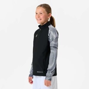 Bluză cu fermoar scurt CLUB Wavy Negru-Alb Copii imagine