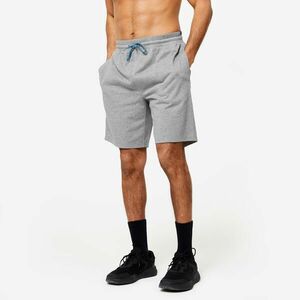 Pantalon scurt Regular 500 Fitness Essentials Gri Bărbaţi imagine