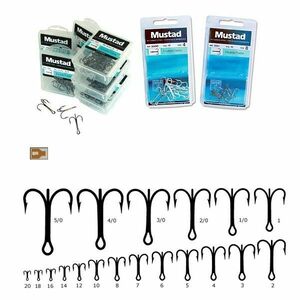 Ancora tripla bronz Mustad (Marime Ancora: Nr. 1) imagine