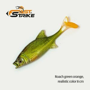 Shad Fast Strike Roach Shad 8cm/5g, culoare RGO imagine