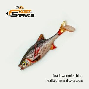 Shad Fast Strike Roach Shad 8cm/5g, culoare RWB imagine
