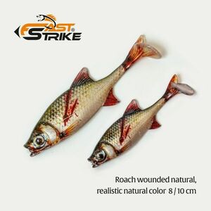 Shad Fast Strike Roach Shad 8cm/5g, culoare RWN imagine