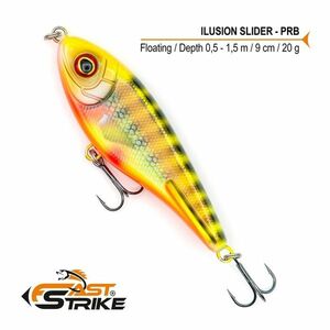 Vobler Fast Strike Ilusion Slider Floating, Culoare PRB, 9cm, 20g imagine
