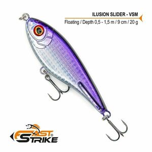 Vobler Fast Strike Ilusion Slider Floating, Culoare VSM, 9cm, 20g imagine