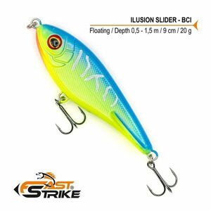 Vobler Fast Strike Ilusion Slider Floating, Culoare BCI, 9cm, 20g imagine