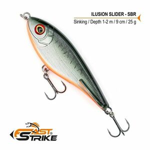 Vobler Fast Strike Ilusion Slider Sinking, Culoare SBR, 9cm, 25g imagine