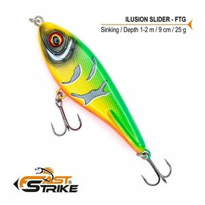 Vobler Fast Strike Ilusion Slider Sinking, Culoare FTG, 9cm, 25g imagine