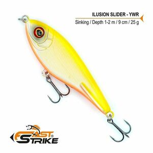 Vobler Fast Strike Ilusion Slider Sinking, Culoare YWR, 9cm, 25g imagine