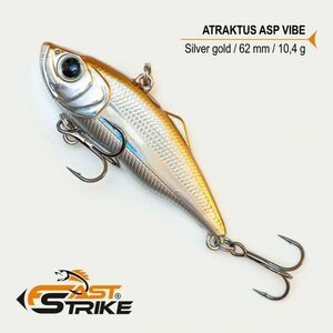 Vobler Fast Strike Atraktus ASP Vibe, Silver Gold 002, 6.2cm, 10.4g imagine