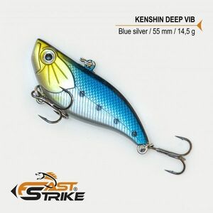 Vobler Fast Strike Kenshin Sinking Vib, Blue Silver 004, 5.5cm, 14.5g imagine