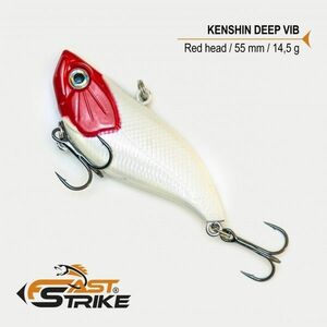 Vobler Fast Strike Kenshin Sinking Vib, Red Head 005, 5.5cm, 14.5g imagine