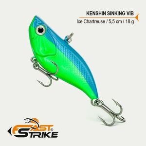 Vobler Fast Strike Kenshin Sinking Vib, Ice Chartreuse 006, 5.5cm, 18g imagine