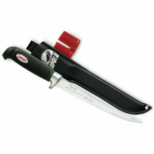 Cutit pentru filetat Rapala Soft Grip Fillet Knife, lama 10cm + ascutitor imagine