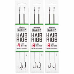 Montura Korda Basix Wide Gape, 2buc (Marime Carlige: Nr. 6) imagine