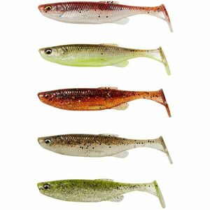 Shad Savage Gear Fat Minnow T-Tail, Clearwater Mix, 9cm, 5buc/plic imagine