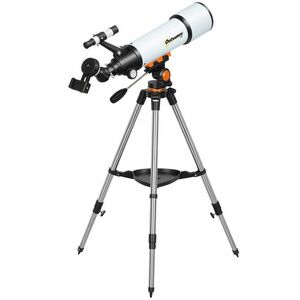 Outsunny Telescop Astronomic 80mm cu Montură EQ, 2 Lentile Oculare și Adaptor Smartphone, 92x92x130 cm, Alb și Negru | Aosom Romania imagine