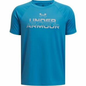 Under Armour SPLIT WORDMARK Tricou pentru băieţi, albastru, mărime L imagine