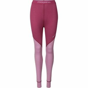 PROGRESS MERINO LT Pantaloni funcționali din lână merino de damă, vișiniu, mărime imagine