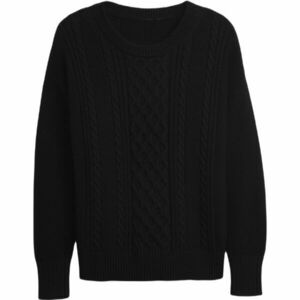 GAP V-COTTON CABLE CREW Pulover femei, negru, mărime imagine