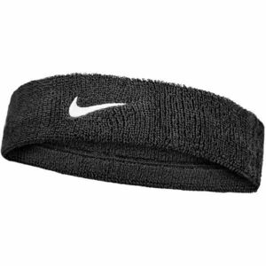 Nike SWOOSH CLASSIC HEADBAND Bentiță sport, negru, mărime imagine