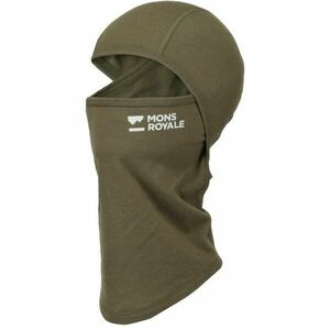 MONS ROYALE SANTA ROSA MERINO BALACLAVA Cagulă funcțională universală, verde închis, mărime imagine