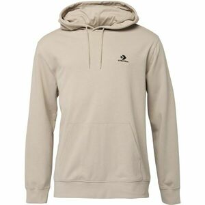 Converse STANDARD FIT LEFT CHEST STAR CHEV EMB HOODIE FT Hanorac pentru bărbați, bej, mărime imagine