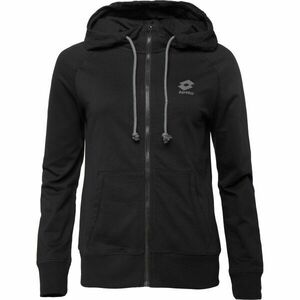 Lotto SMART OG FULL-ZIP HOODIE Hanorac pentru femei, negru, mărime imagine