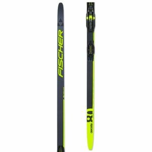 Fischer AEROLITE SKATE 80 SET + BDG RACE SKATE Schiuri de fond, gri închis, mărime imagine
