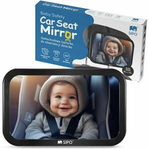 Sipo REARVIEW MIRROR Oglindă retrovizoare pentru mașină, negru, mărime imagine