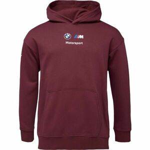 Puma BMW M MOTORSPORT ESSENTIALS+ HOODIE FLEECE Hanorac bărbați, vișiniu, mărime imagine