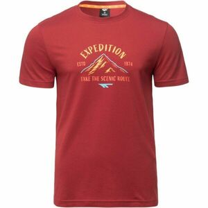 Hi-Tec HATRICKO Tricou din bumbac pentru bărbați, vișiniu, mărime imagine