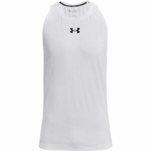 Under Armour BASELINE Maiou de baschet pentru bărbați, alb, mărime M imagine