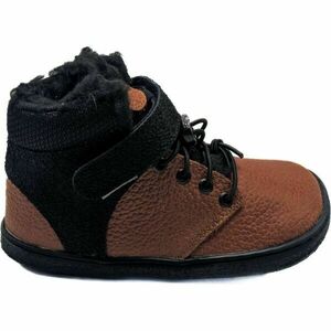 PEGRES BF 40 0.1 Încălțăminte barefoot de iarnă pentru copii, maro, mărime imagine