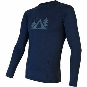 Sensor MERINO DF CAMP Tricou funcțional bărbați, albastru închis, mărime imagine