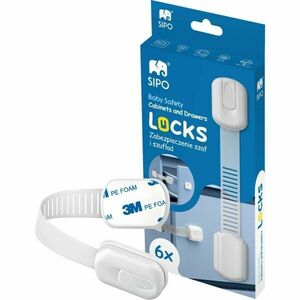 Sipo SAFETY LOCK 6PCS Încuietori de siguranță, alb, mărime imagine