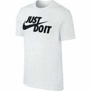 Nike NSW TEE JUST DO IT SWOOSH Tricou de bărbați, alb, mărime XXL imagine