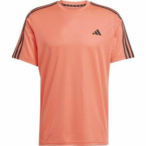adidas TRAINING - ESSENTIALS BASE 3 STRIPES TEE Tricou sport bărbați, somon, mărime imagine