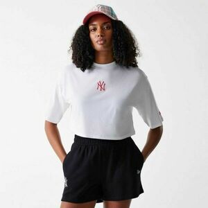 New Era NEW YORK YANKEES LEAGUE ESSENTIAL MIDI CROP Tricou pentru femei, alb, mărime imagine