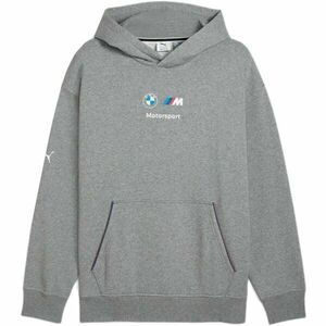 Puma BMW M MOTORSPORT ESSENTIALS+ HOODIE FLEECE Hanorac bărbați, gri, mărime imagine