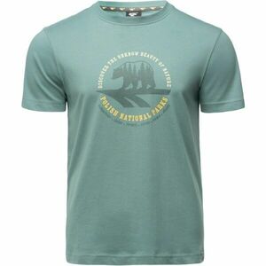 Hi-Tec HORAL Tricou din bumbac pentru bărbați, verde, mărime imagine