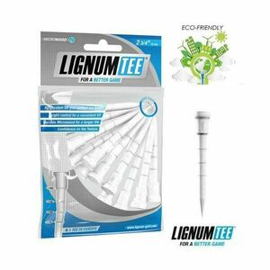 LIGNUM TEES 72MM Tee de golf, alb, mărime imagine