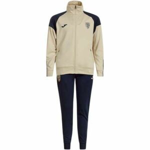 Joma FED. FUTBOL RUMANÍA FREE TIME JUNIOR TRACKSUIT Set pentru copii, bej, mărime XXS imagine